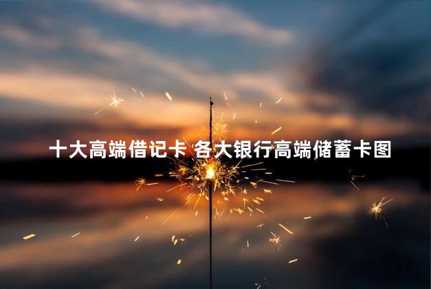 十大高端借记卡 各大银行高端储蓄卡图片
